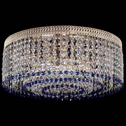 Люстра Флоренция капель оптикон синяя в Сочи Гусь Хрустальный