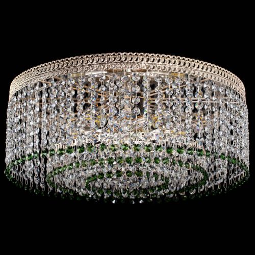 Люстра Флоренция капель оптикон зеленая в Сочи Гусь Хрустальный