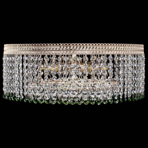 Люстра Флоренция капель оптикон зеленая в Сочи Гусь Хрустальный