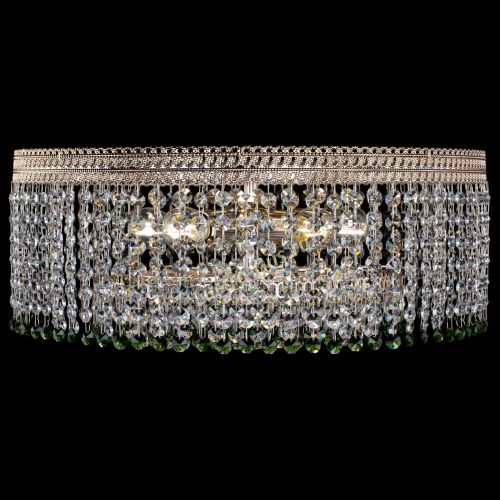 Люстра Флоренция капель оптикон зеленая в Сочи Гусь Хрустальный