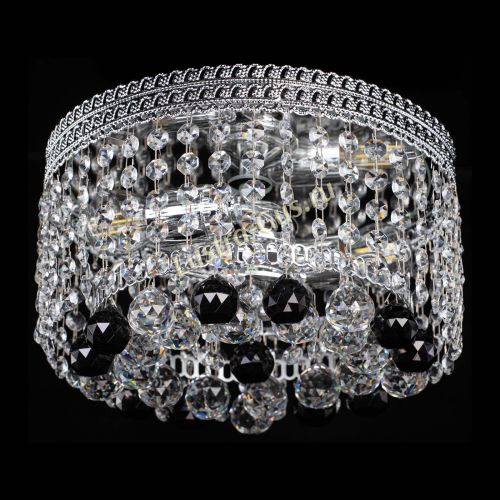 Люстра Флоренция шар №2 черная в Сочи Гусь Хрустальный