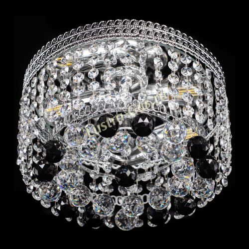 Люстра Флоренция шар №2 черная в Сочи Гусь Хрустальный