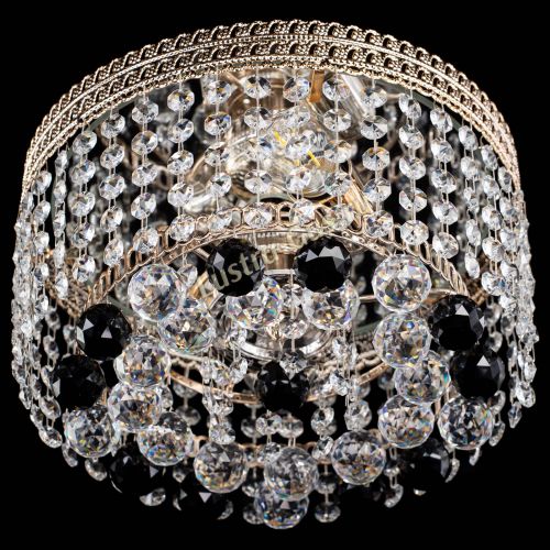 Люстра Флоренция шар №2 черная в Сочи Гусь Хрустальный