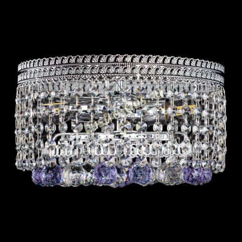 Люстра Флоренция шар №2 фиолетовая в Сочи Гусь Хрустальный