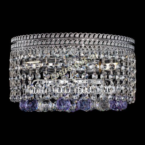 Люстра Флоренция шар №2 фиолетовая в Сочи Гусь Хрустальный