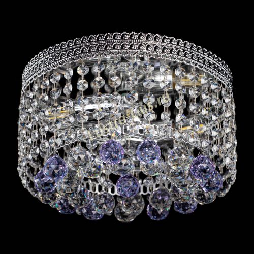 Люстра Флоренция шар №2 фиолетовая в Сочи Гусь Хрустальный