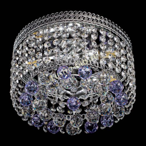 Люстра Флоренция шар №2 фиолетовая в Сочи Гусь Хрустальный