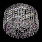 Люстра Флоренция шар №2 розовая в Сочи