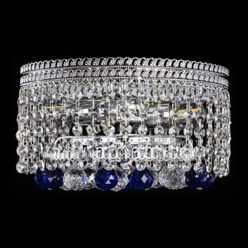 Люстра Флоренция шар №2 синяя в Сочи Гусь Хрустальный