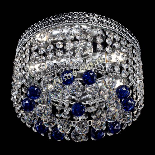 Люстра Флоренция шар №2 синяя в Сочи Гусь Хрустальный