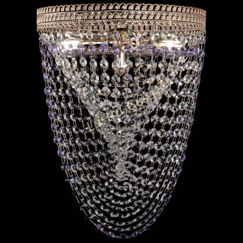 Люстра Флоренция Водоворот фиолетовая в Сочи Гусь Хрустальный