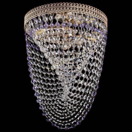 Люстра Флоренция Водоворот фиолетовая в Сочи Гусь Хрустальный