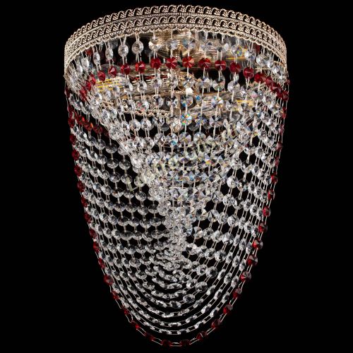 Люстра Флоренция Водоворот красная в Сочи Гусь Хрустальный