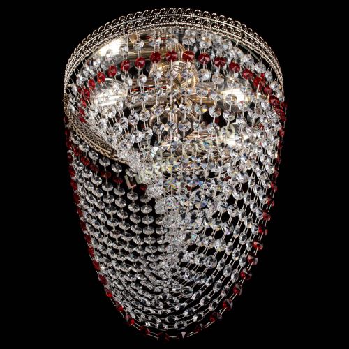 Люстра Флоренция Водоворот красная в Сочи Гусь Хрустальный