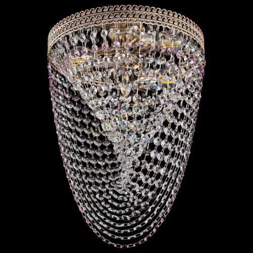 Люстра Флоренция Водоворот розовая в Сочи Гусь Хрустальный