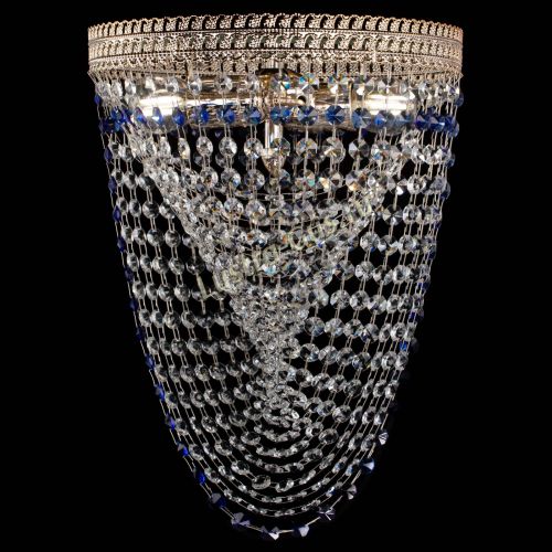 Люстра Флоренция Водоворот синяя в Сочи Гусь Хрустальный