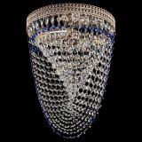 Люстра Флоренция Водоворот синяя в Сочи