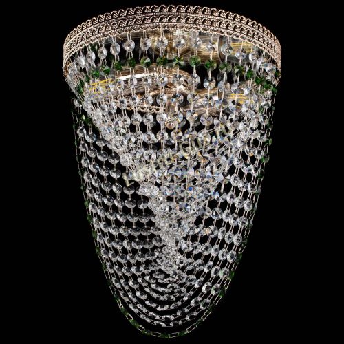 Люстра Флоренция Водоворот зеленая в Сочи Гусь Хрустальный