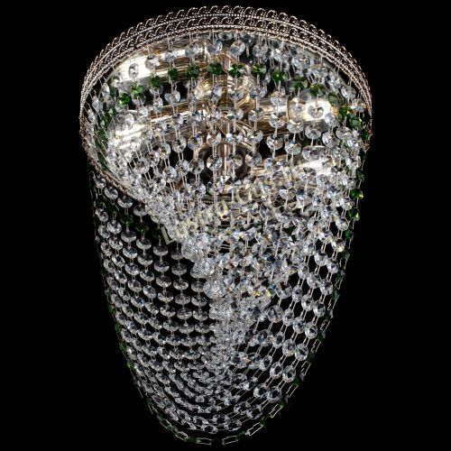 Люстра Флоренция Водоворот зеленая в Сочи Гусь Хрустальный