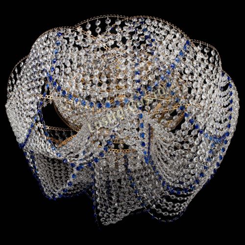 Люстра Галактика №4 синяя в Сочи Гусь Хрустальный