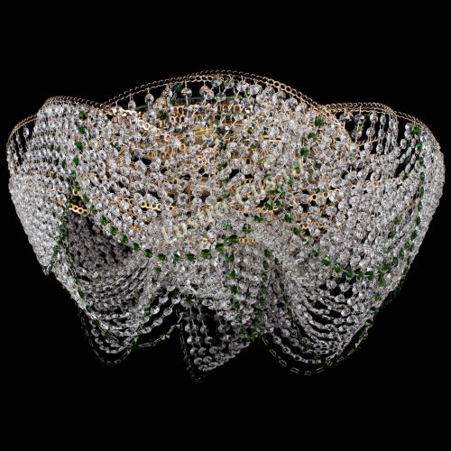 Люстра Галактика №4 зеленая в Сочи Гусь Хрустальный