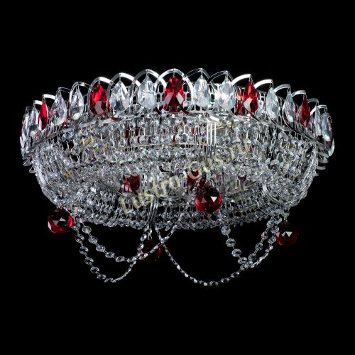 Люстра Глория №1 красная в Сочи Гусь Хрустальный