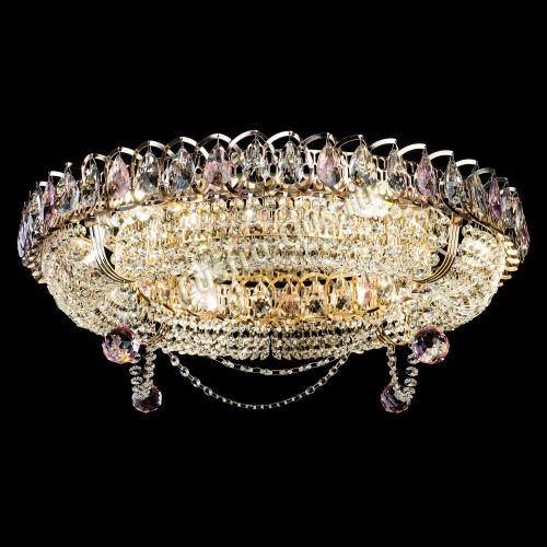 Люстра Глория №1 розовая в Сочи Гусь Хрустальный