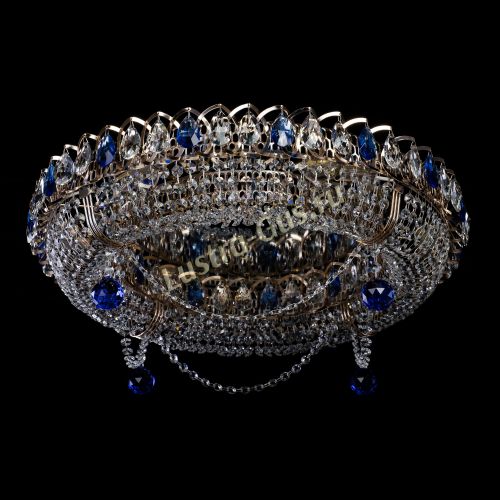 Люстра Глория №1 синяя в Сочи Гусь Хрустальный