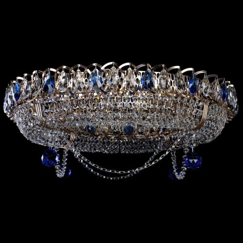 Люстра Глория №1 синяя в Сочи Гусь Хрустальный