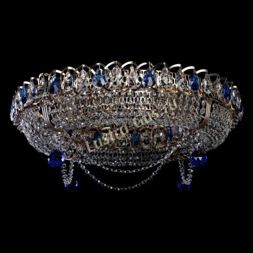 Люстра Глория №1 синяя в Сочи Гусь Хрустальный