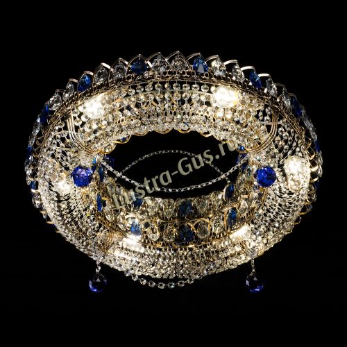 Люстра Глория №1 синяя в Сочи Гусь Хрустальный