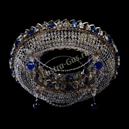 Люстра Глория №1 синяя в Сочи Гусь Хрустальный