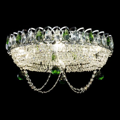 Люстра Глория №1 зеленая в Сочи Гусь Хрустальный