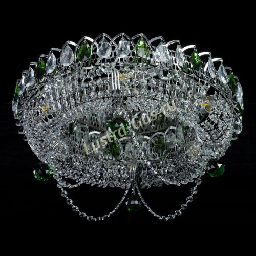 Люстра Глория №1 зеленая в Сочи Гусь Хрустальный