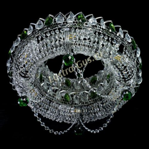 Люстра Глория №1 зеленая в Сочи Гусь Хрустальный