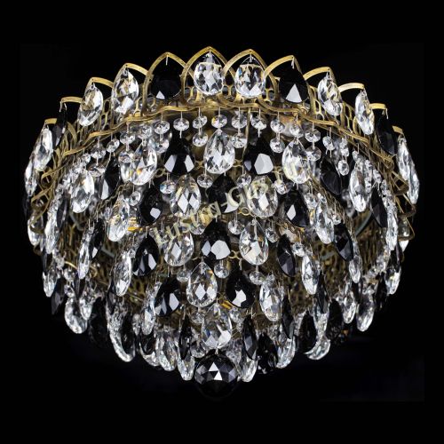 Люстра Грация №1 под бронзу черная в Сочи Гусь Хрустальный