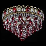 Люстра Грация №1 под бронзу красная в Сочи