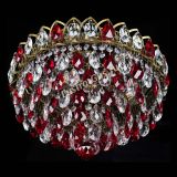 Люстра Грация №1 под бронзу красная в Сочи