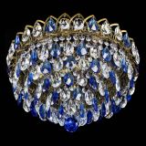 Люстра Грация №1 под бронзу синяя в Сочи