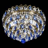 Люстра Грация №1 под бронзу синяя в Сочи