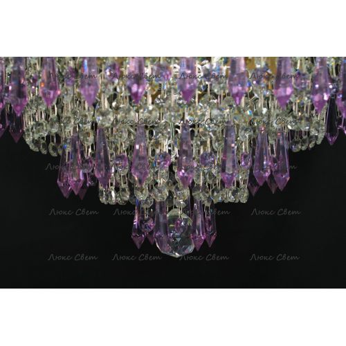 Люстра Ромашка Хризантема фиолетовая большой карашдаш в Сочи Гусь Хрустальный
