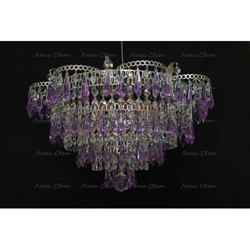 Люстра Ромашка Хризантема фиолетовая большой карашдаш в Сочи Гусь Хрустальный