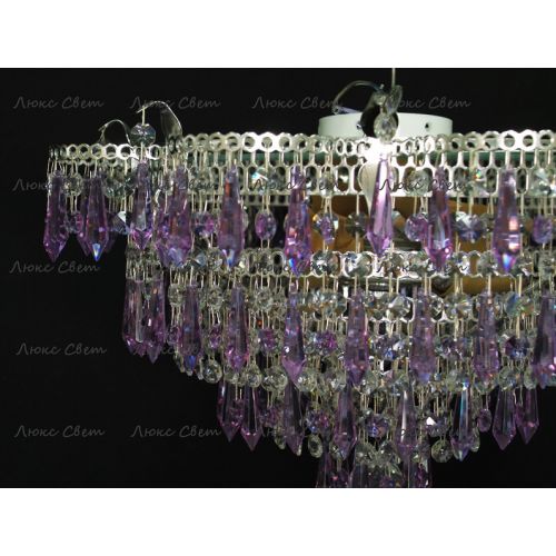 Люстра Ромашка Хризантема фиолетовая большой карашдаш в Сочи Гусь Хрустальный