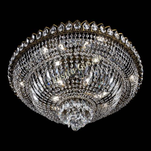 Люстра Хрустальный Каскад №1 700 мм под бронзу в Сочи Гусь Хрустальный