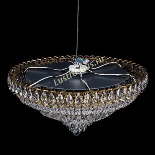 Люстра Хрустальный Каскад №1 700 мм под бронзу в Сочи Гусь Хрустальный