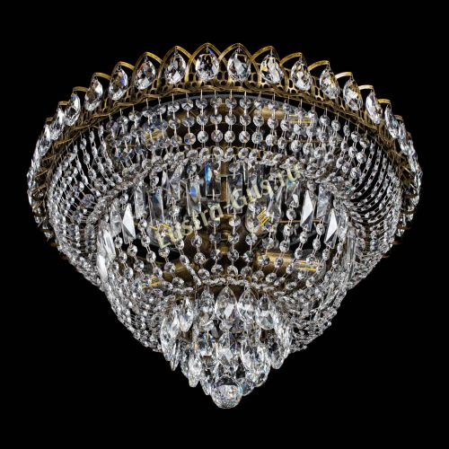 Люстра Хрустальный Каскад №1 под бронзу в Сочи Гусь Хрустальный