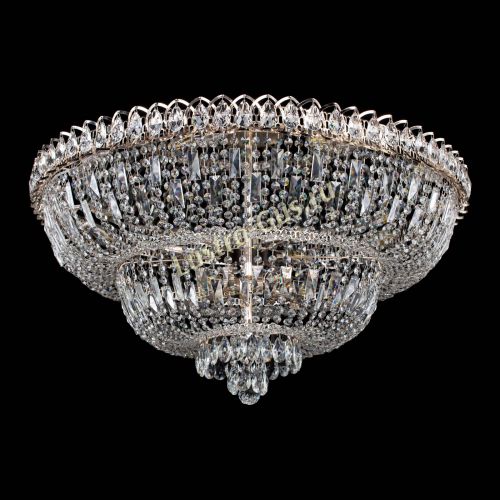 Люстра Хрустальный Каскад №15 с пластинками в Сочи Гусь Хрустальный