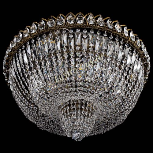 Люстра Хрустальный Каскад №2 журавлик под бронзу в Сочи Гусь Хрустальный