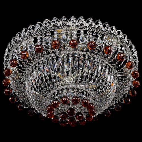 Люстра Хрустальный каскад №3 Шар чайная в Сочи Гусь Хрустальный