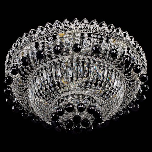 Люстра Хрустальный каскад №3 Шар черная в Сочи Гусь Хрустальный